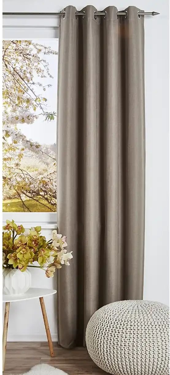 como Ösenschal Laura ¦ beige ¦ Synthetik ¦ Maße (cm): B: 135 Gardinen & Rollos > Gardinen & Vorhänge > Schlaufenschals ...