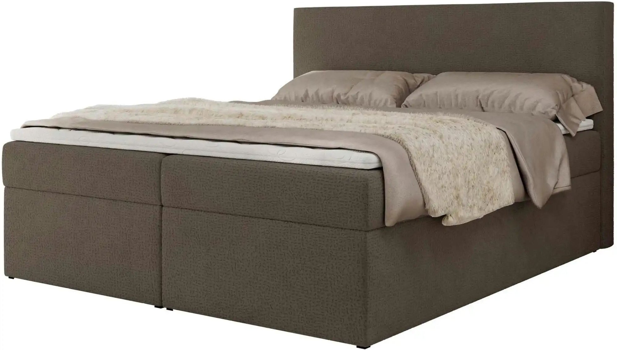 Boxbett mit Bettkasten Jaguar ¦ braun ¦ Maße (cm): B: 204 H: 119 Betten > Komfortbetten - Höffner