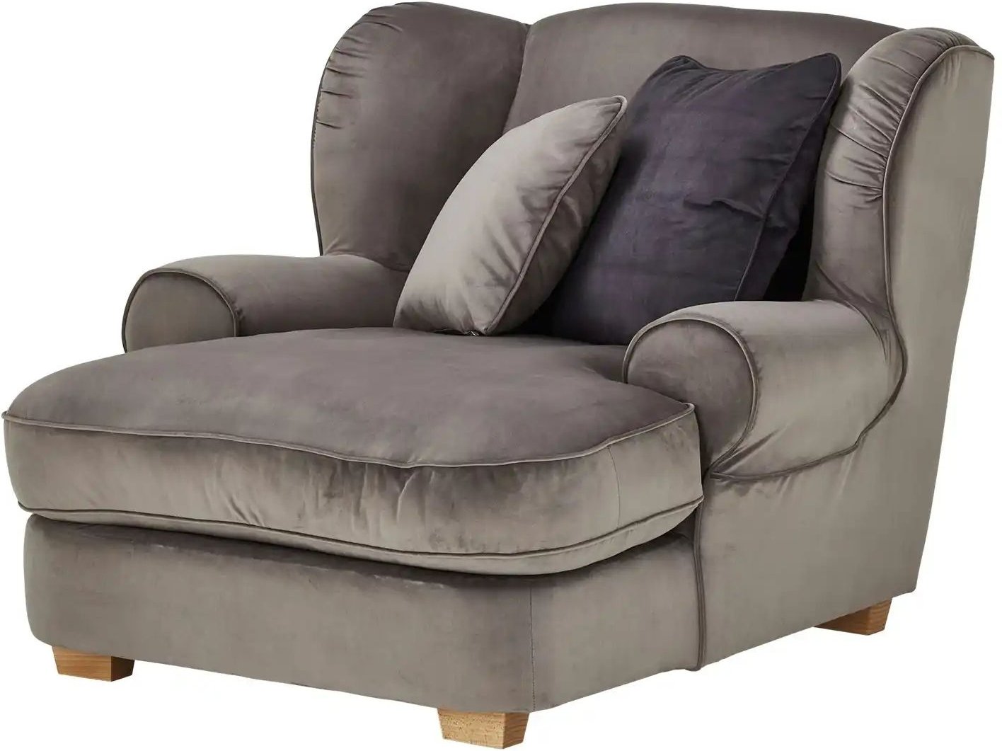 Megasessel Lounge ¦ grau ¦ Maße (cm): B: 122 H: 97 T: 140.0 Polstermöbel > Sessel > Ohrensessel - Höffner