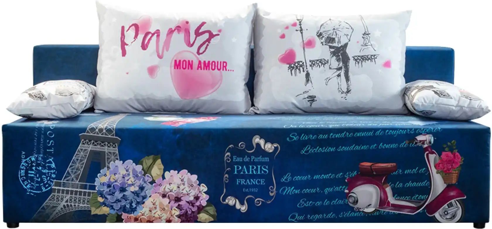 Schlafsofa Denny ¦ blau ¦ Maße (cm): B: 88 H: 85 Polstermöbel > Sofas > 2-Sitzer - Höffner