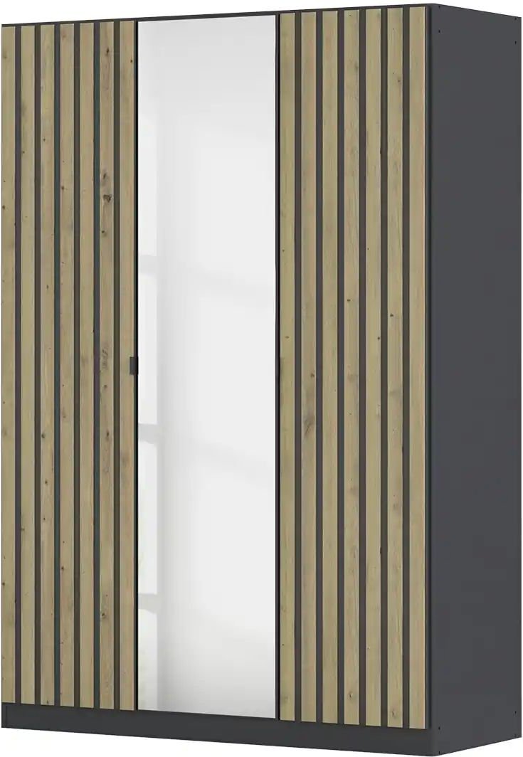 Thumbnail - Drehtürenschrank Piove ¦ grau ¦ Maße (cm): B: 136 H: 197 T: 54.0 Schränke > Kleiderschränke > Drehtürenschränke - Höffn...