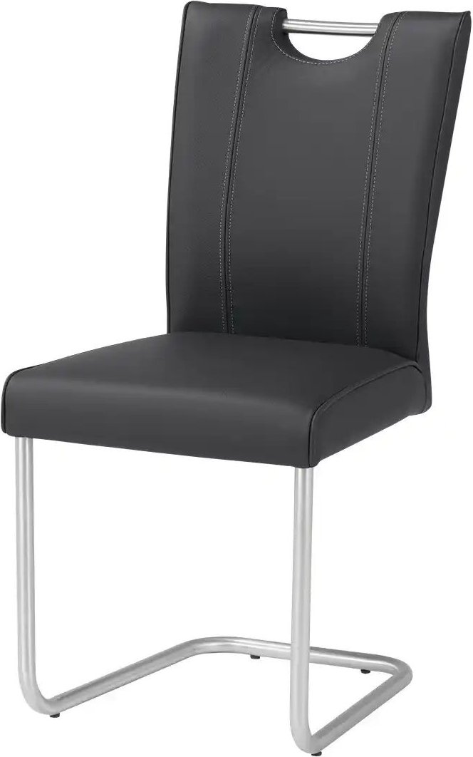 Leder-Schwingstuhl 6861 ¦ schwarz ¦ Maße (cm): B: 46 H: 94 T: 48.0 Stühle > Schwingstühle - Höffner