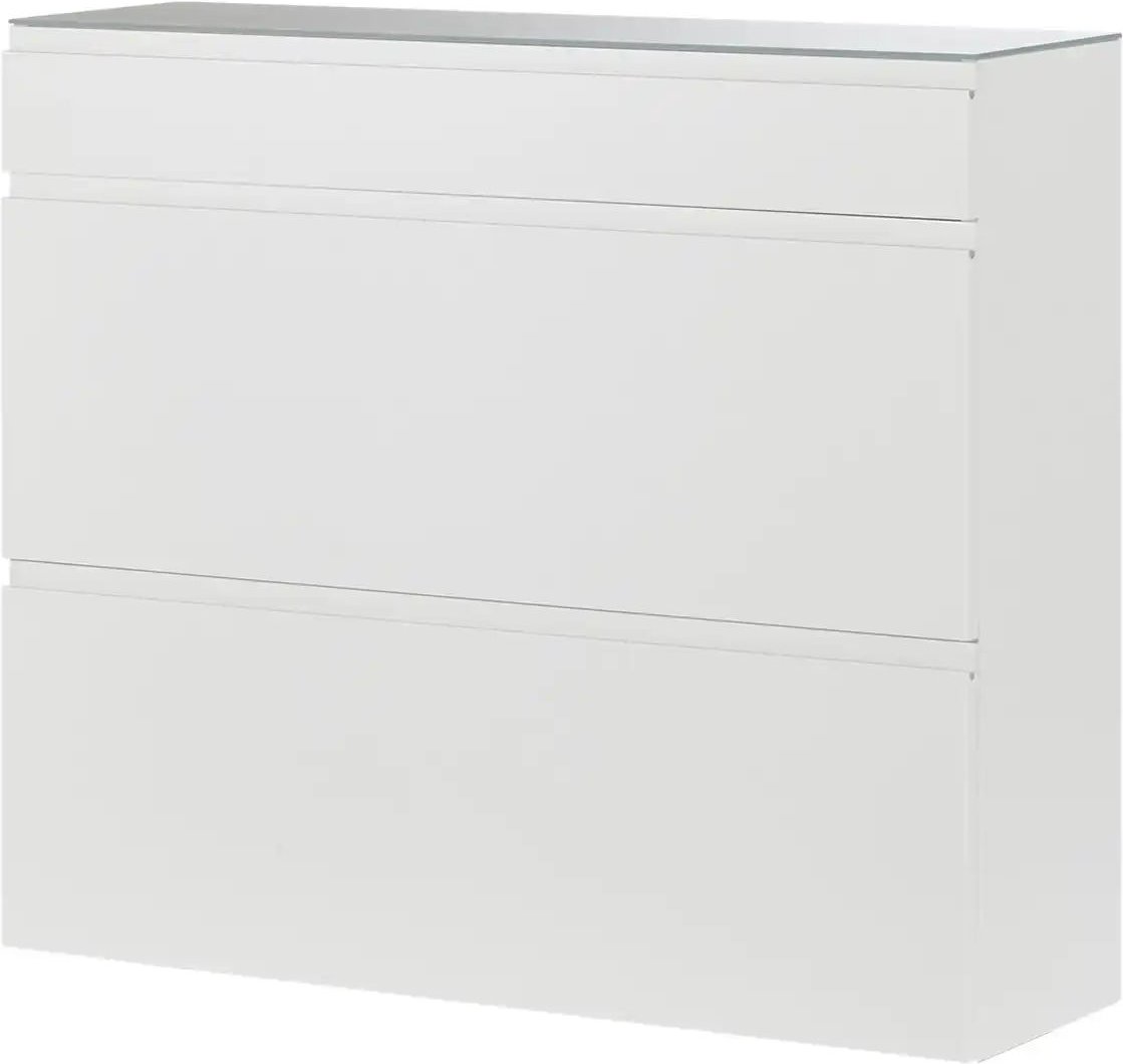 Wohnwert Hängeschuhschrank Nicolo ¦ weiß ¦ Maße (cm): B: 110 H: 96 T: 33.0 Garderoben & Kleiderstangen > Garderoben Sch...