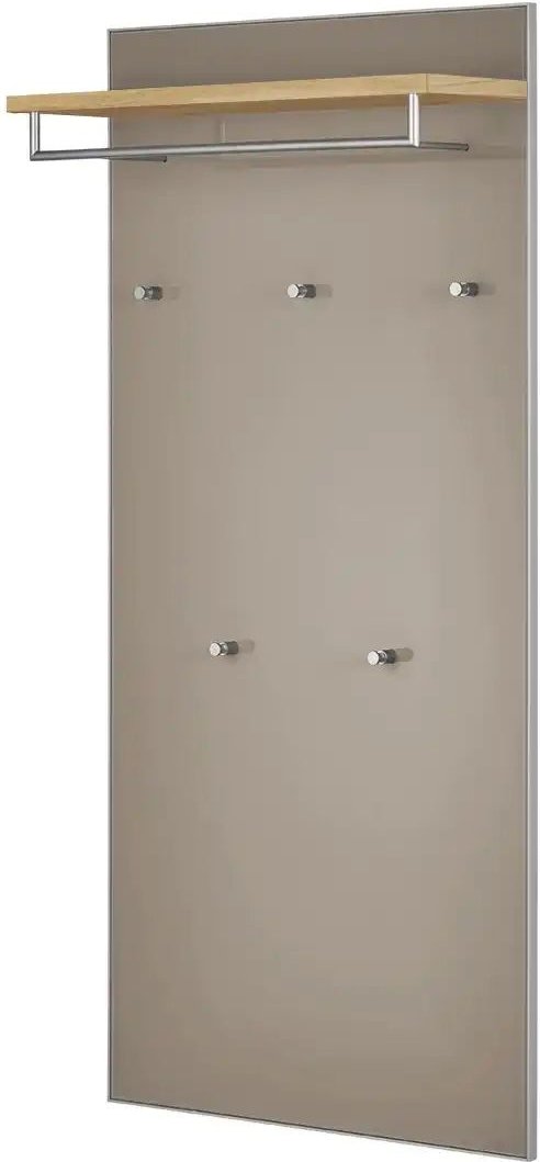 Garderobenpaneel Duna ¦ beige ¦ Glas,Holzwerkstoff ¦ Maße (cm): B: 80 H: 170 T: 27.0 Garderoben & Kleiderstangen > Wand...