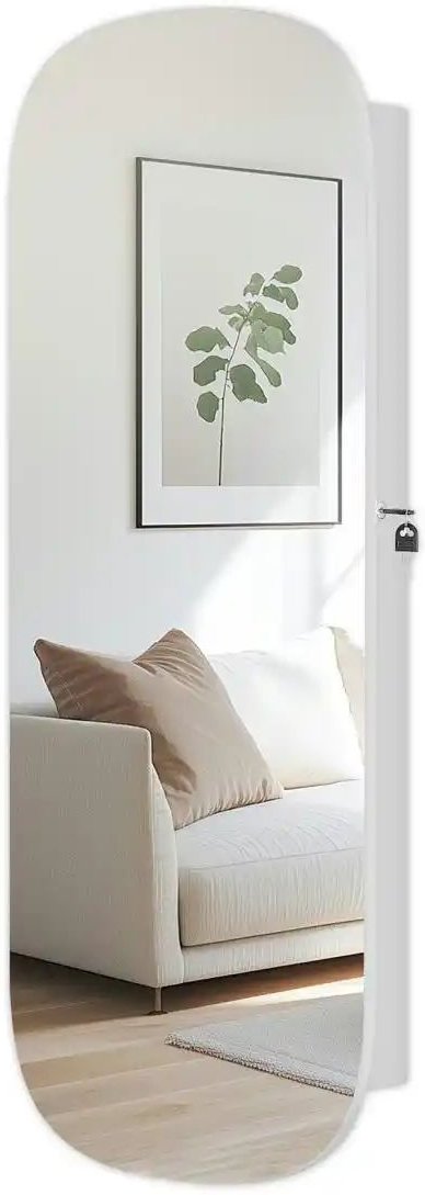 Spiegel ¦ weiß ¦ Holzwerkstoff,Glas,Kunststoff,Schaumstoff,Metall ¦ Maße (cm): B: 42 H: 108 Accessoires > Spiegel - Hö...