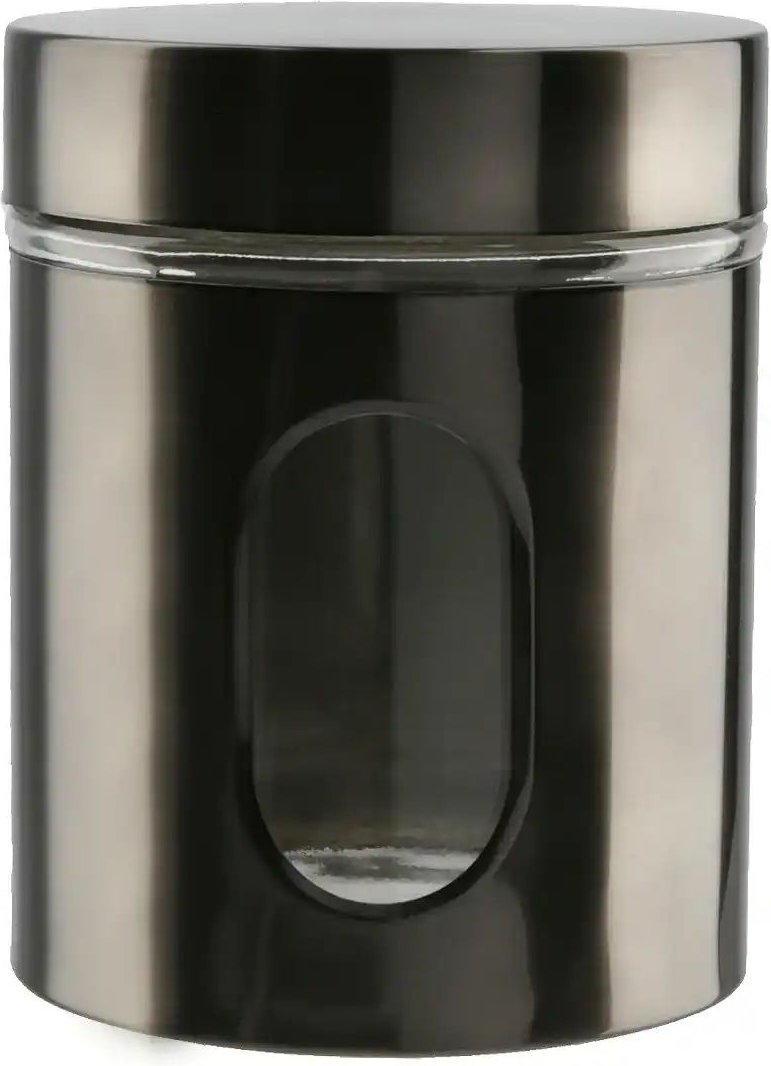 for friends Aufbewahrungsdose ¦ grau ¦ Glas,Edelstahl ¦ Maße (cm): H: 12,5 Ø: 10 Küchenzubehör & Helfer > Küchenhelfe...