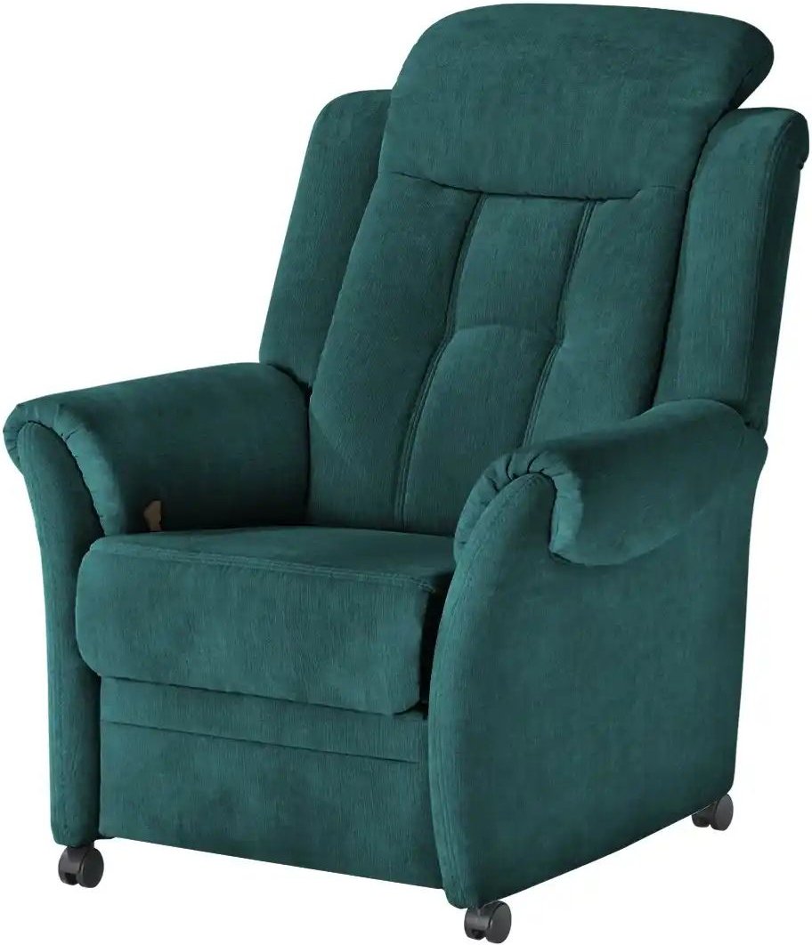 Polstermöbel Oelsa Fernsehsessel auf Rollen Andorra ¦ türkis/petrol ¦ Maße (cm): B: 87 H: 108 T: 110.0 Polstermöbel > Se...