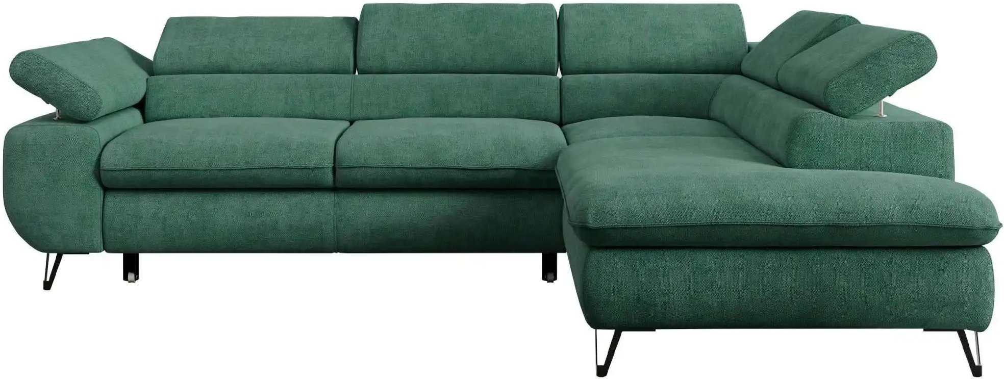 Ecksofa mit Schlaffunktion Peter ¦ grün ¦ Maße (cm): B: 273 H: 76 Polstermöbel > Sofas > Ecksofas - Höffner