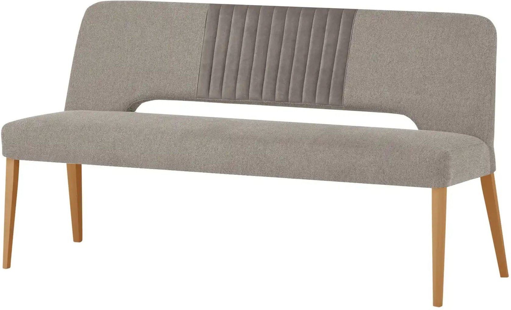 Gray & Jones Polsterbank mit Bezugskombi Ansgar ¦ braun ¦ Maße (cm): B: 160 H: 87 T: 63.0 Bänke > Einzelbänke - Höffner