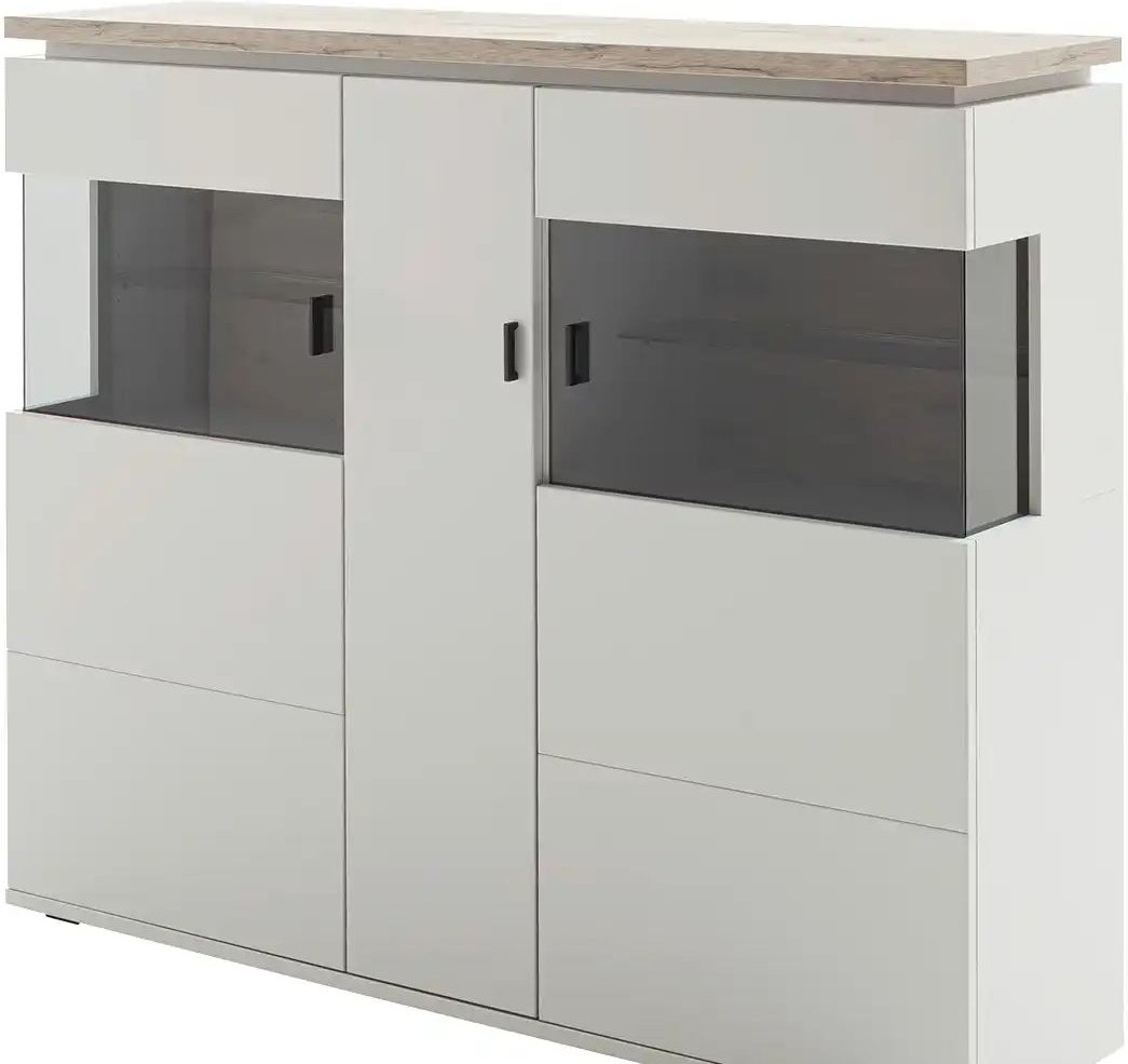 uno Highboard Amantea ¦ grau ¦ Maße (cm): B: 150 H: 124 T: 37.0 Kommoden & Sideboards > Highboards - Höffner
