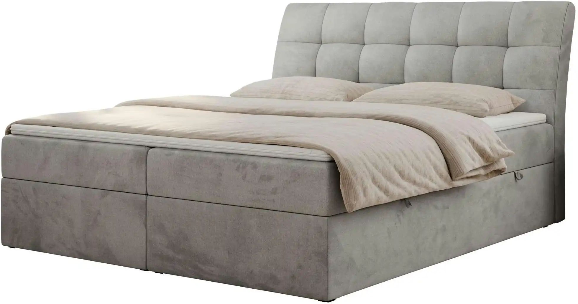 Boxbett mit Bettkasten Diegos ¦ grau ¦ Maße (cm): B: 200 H: 118 Betten > Komfortbetten - Höffner