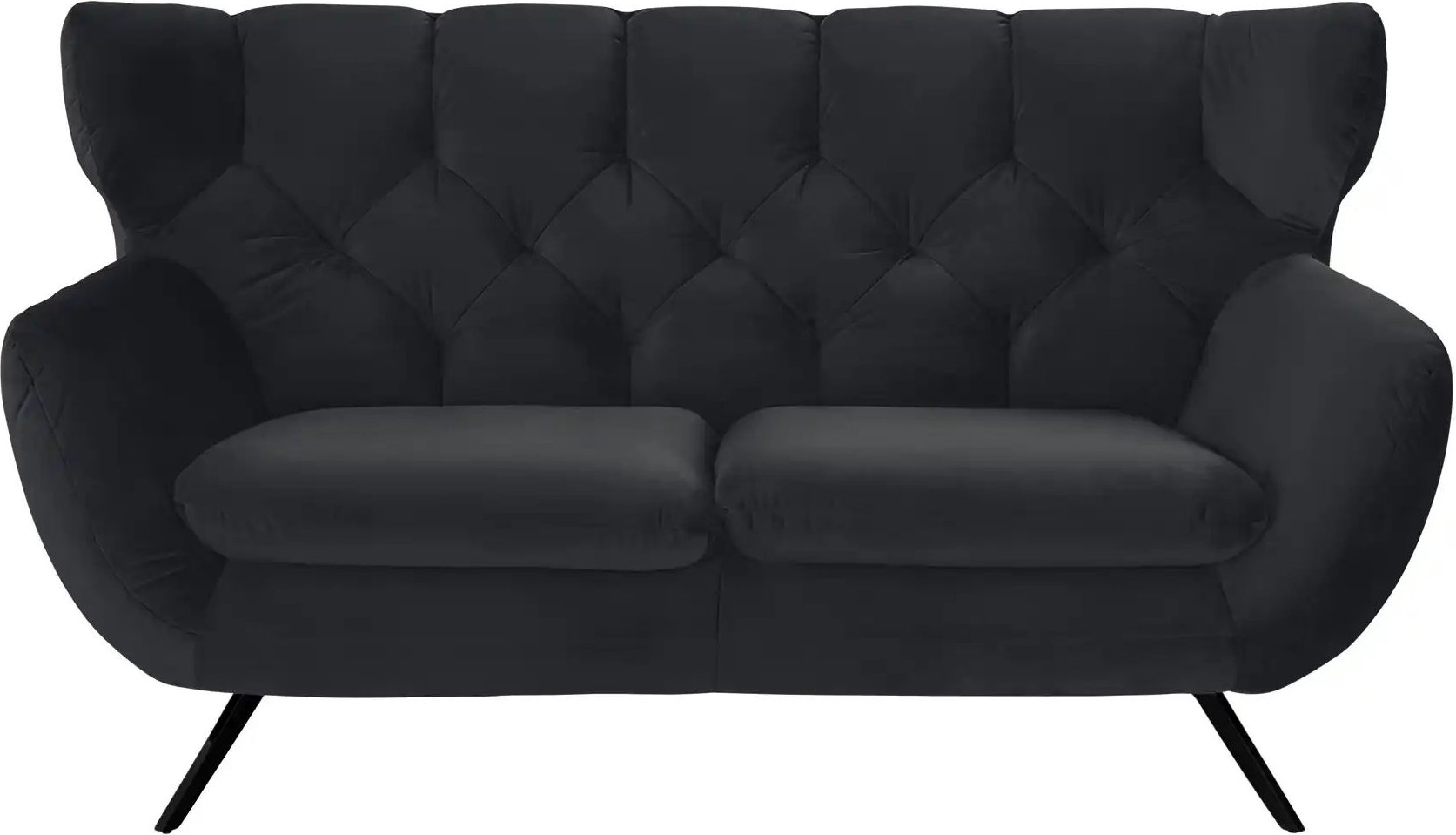 Thumbnail - Jette Home Sofa Caldara ¦ schwarz ¦ Maße (cm): B: 175 H: 94 T: 95.0 Polstermöbel > Sofas > 2-Sitzer - Höffner