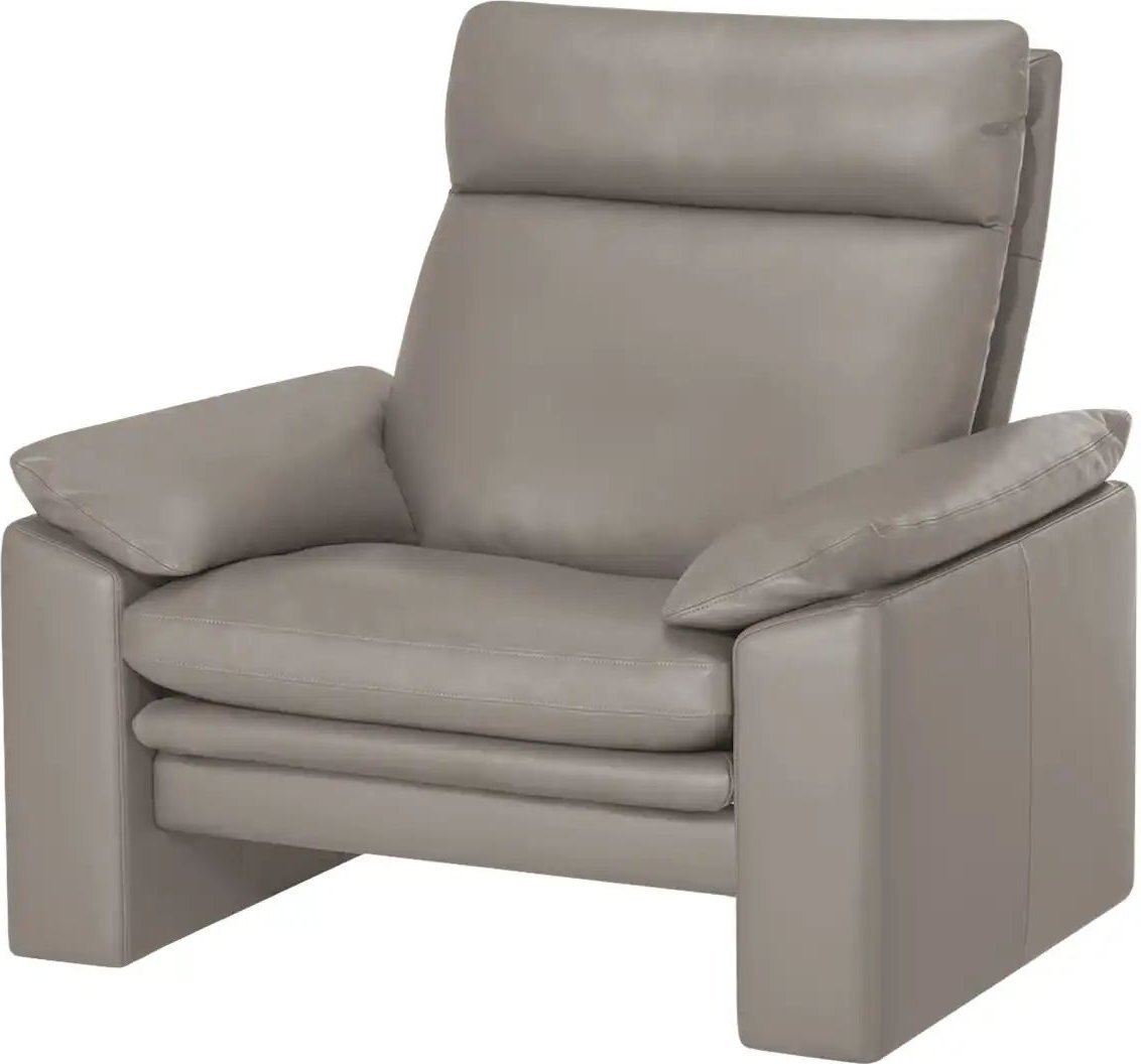 Thumbnail - erpo just relax Ledersessel JR963 Bari ¦ grau ¦ Maße (cm): B: 103 H: 99 T: 85.0 Polstermöbel > Sessel > Relaxsessel - H...