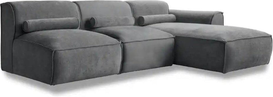 Miuform Ecksofa modular Flex Felix ¦ grau ¦ Maße (cm): B: 244 H: 70 Polstermöbel > Sofas > Ecksofas - Höffner