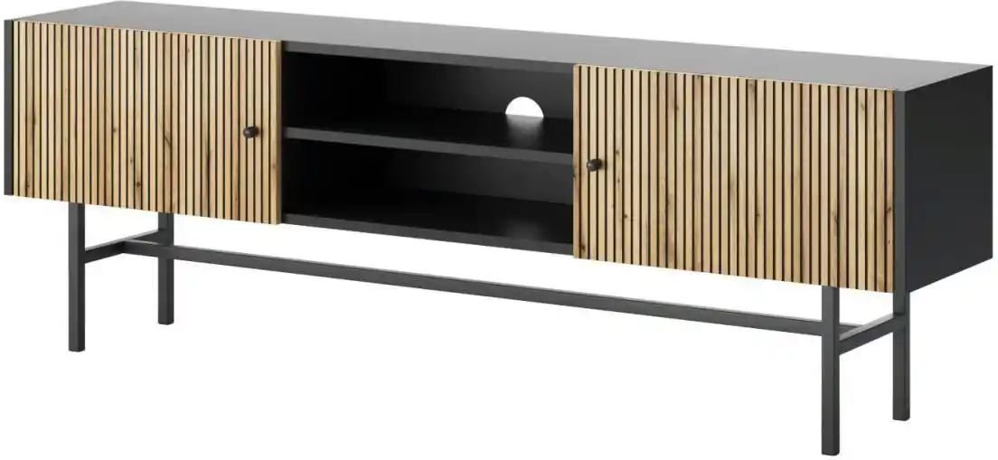 Selsey TV-Lowboard ¦ schwarz ¦ Maße (cm): B: 155 H: 52 Kommoden & Sideboards > Lowboards - Höffner