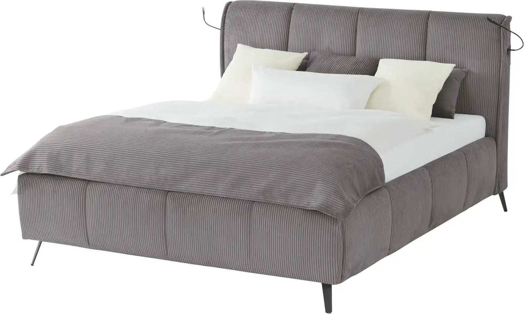 pop Polsterbett mit Bettkasten Pamela ¦ grau ¦ Maße (cm): B: 180 H: 113 Betten > Komfortbetten - Höffner