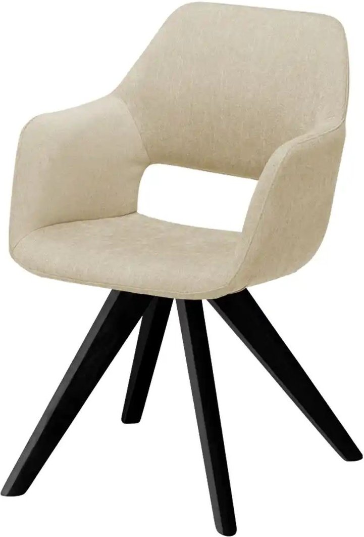 Thumbnail - Woodford Armlehnstuhl Berlin ¦ creme ¦ Maße (cm): B: 57 H: 85 T: 67.0 Stühle > Esszimmerstühle > Esszimmerstühle mit Ar...