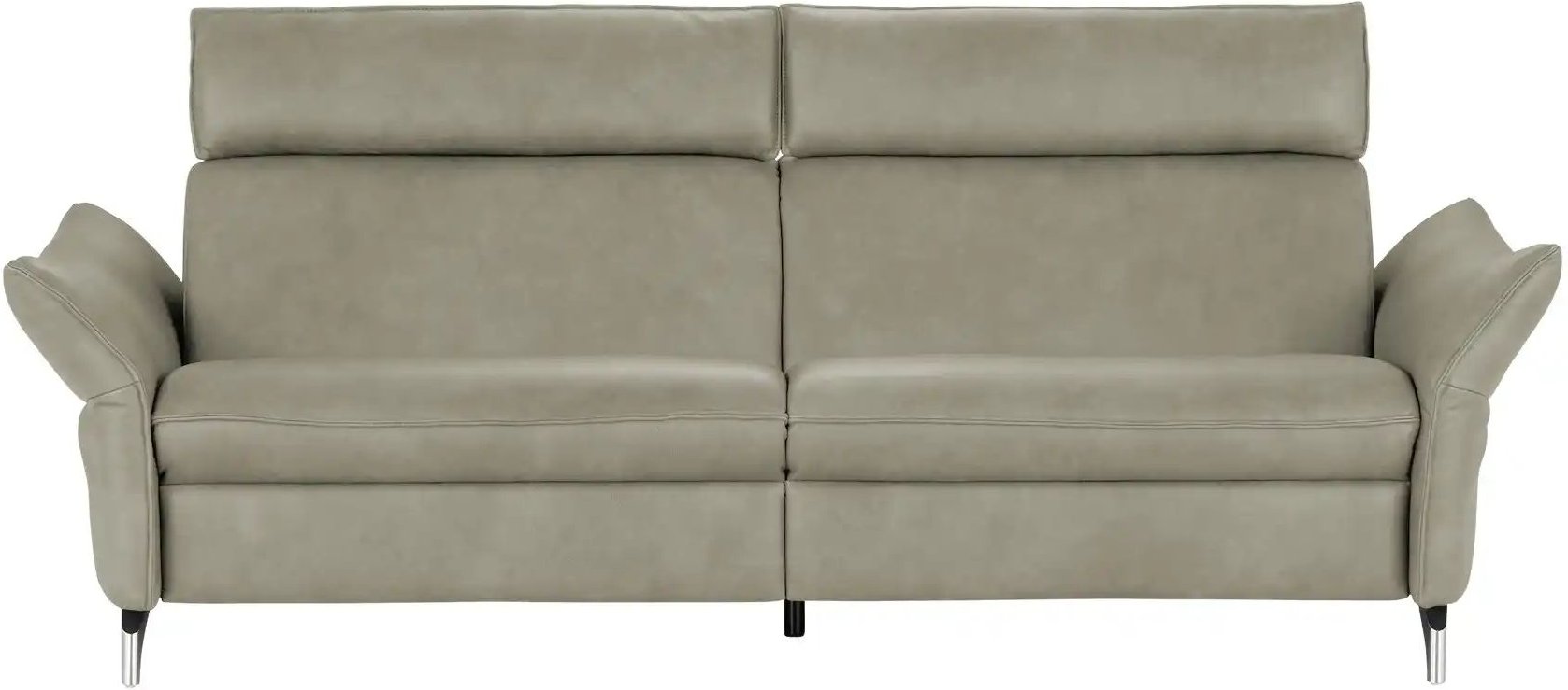 himolla Einzelsofa aus Echtleder 1926 ¦ grau ¦ Maße (cm): B: 224 H: 94 T: 95.0 Polstermöbel > Sofas > 3-Sitzer - Höffner