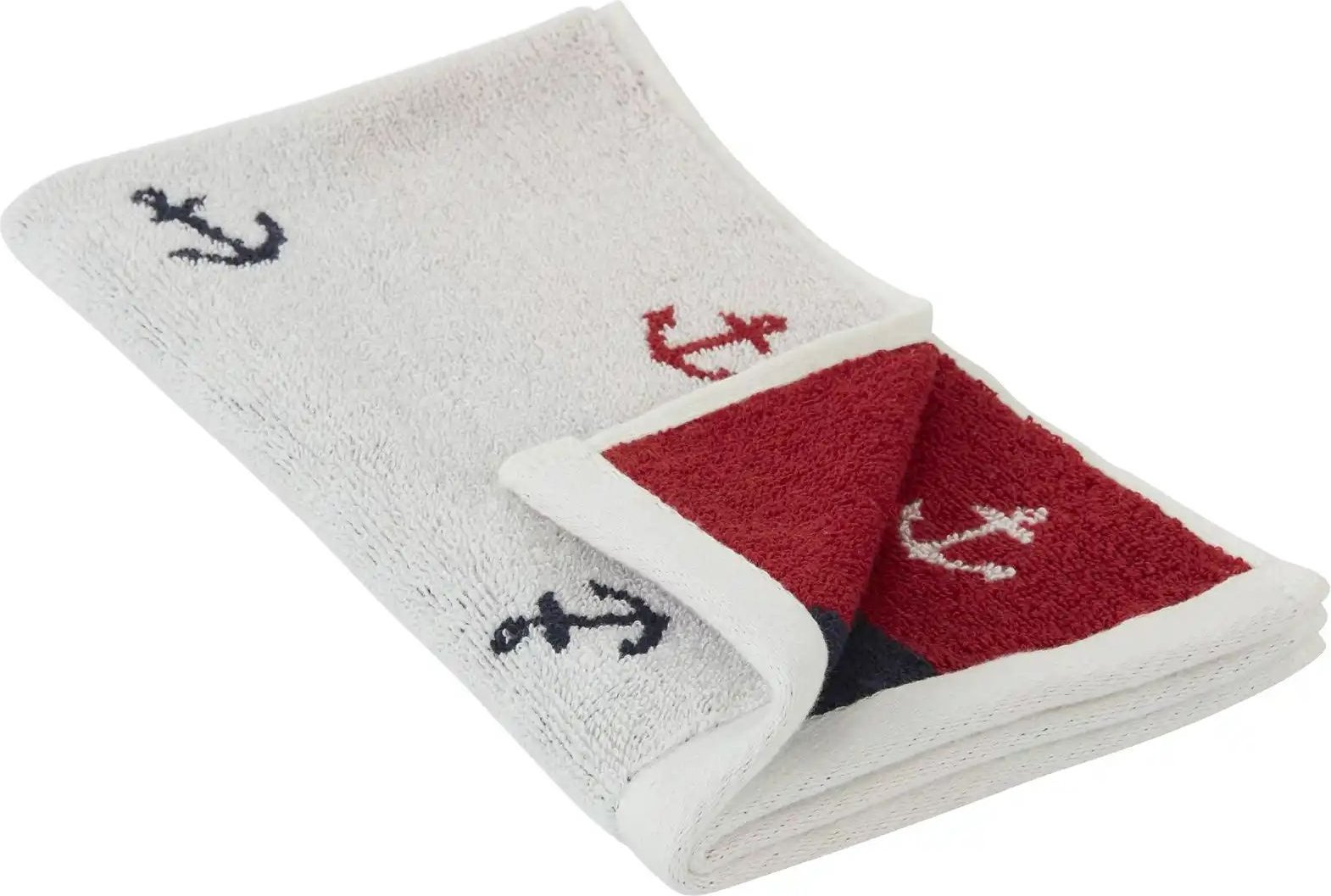 como Gästetuch Anker ¦ weiß ¦ Maße (cm): B: 30 Badtextilien > Handtücher & Badetücher > Handtücher - Höffner