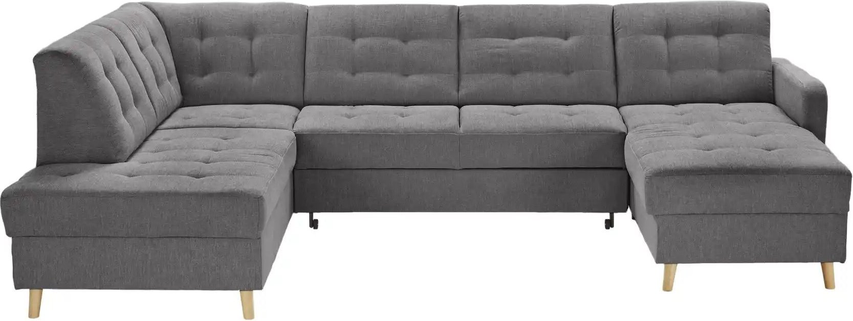 Wohnlandschaft Venus ¦ grau ¦ Maße (cm): B: 299 H: 88 T: 195.0 Polstermöbel > Sofas > Schlafsofas - Höffner