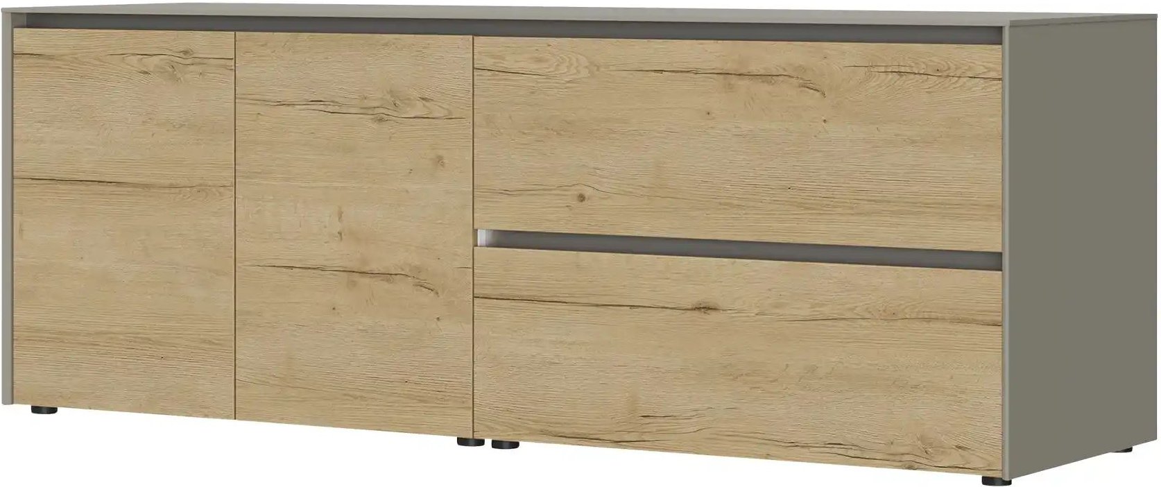 Content Sideboard Metro Line ¦ grau ¦ Maße (cm): B: 204 H: 75 T: 50.0 Kommoden & Sideboards > Sideboards - Höffner