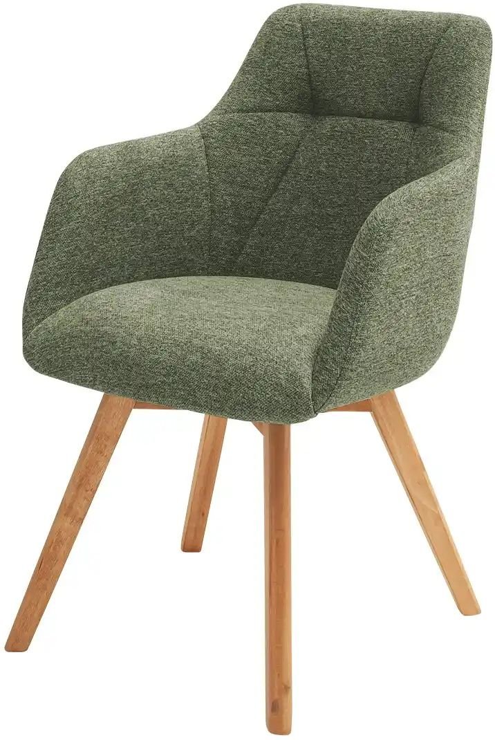 Dine + Mine Armlehnstuhl mit Steppung im Rücken Nador ¦ grün ¦ Maße (cm): B: 57 H: 84 T: 65.0 Stühle > Esszimmerstühle >...