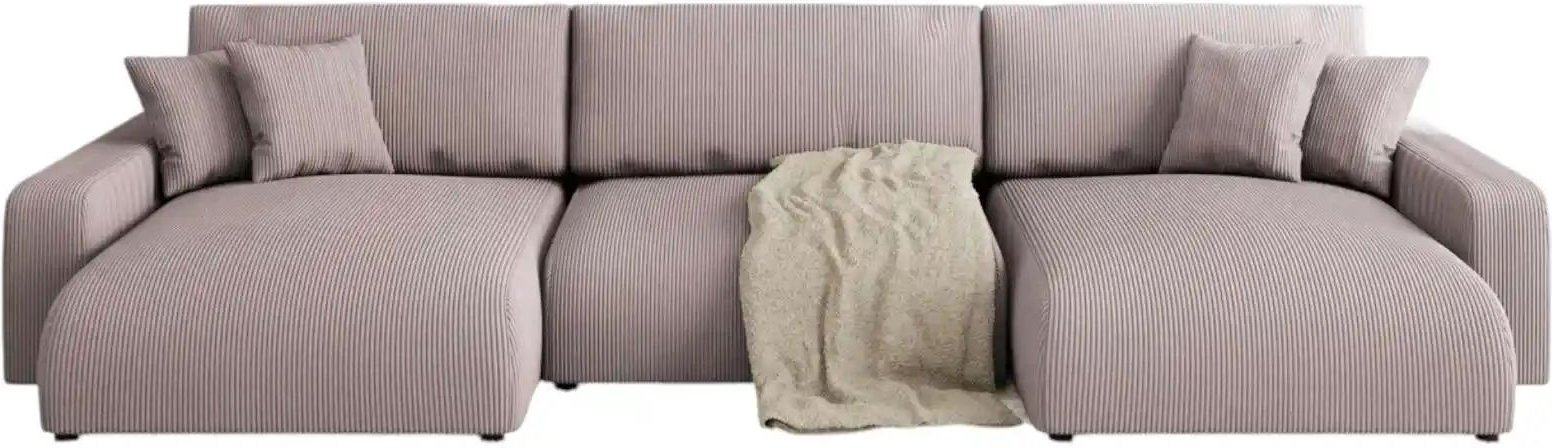 S-STYLE Wohnlandschaft Emma ¦ rosa/pink ¦ Maße (cm): B: 332 H: 78 Polstermöbel > Sofas > Wohnlandschaften - Höffner
