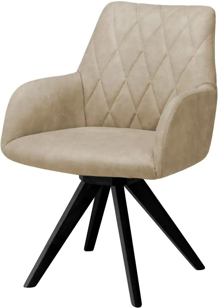 Woodford Armlehnstuhl Bristol ¦ beige ¦ Maße (cm): B: 60 H: 88 T: 67.0 Stühle > Esszimmerstühle > Esszimmerstühle mit A...