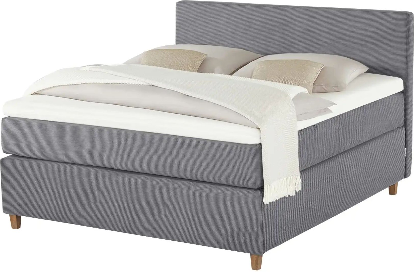 Jette Home Boxspringbett Jette Flex ¦ grau ¦ Maße (cm): B: 145 H: 120,5 Betten > Boxspringbetten - Höffner