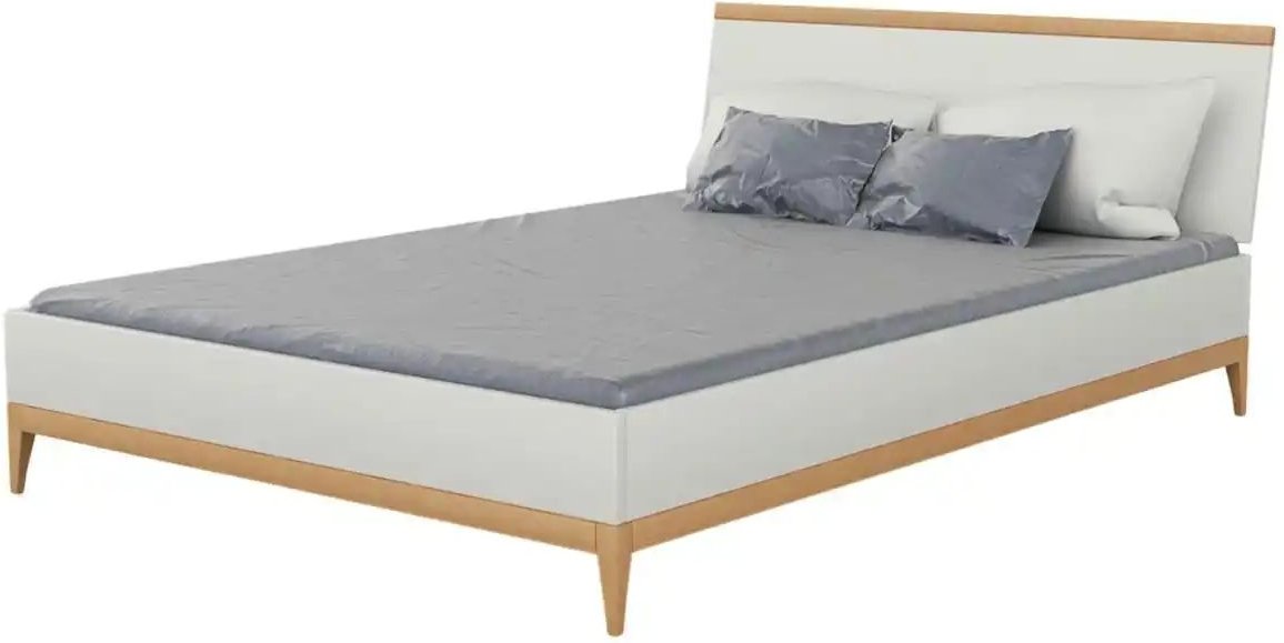 Massivholzbett in weiß Livia ¦ weiß ¦ Maße (cm): B: 205,5 H: 88 Betten > Bettgestelle - Höffner