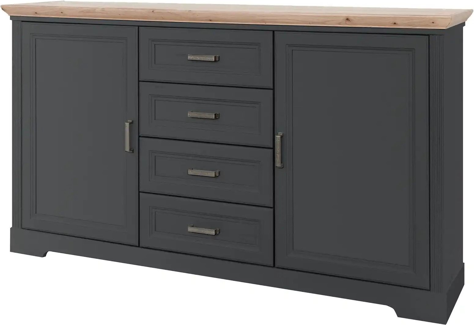 Sideboard Varese ¦ grau ¦ Maße (cm): B: 165 H: 88 T: 41.0 Kommoden & Sideboards > Kommoden - Höffner