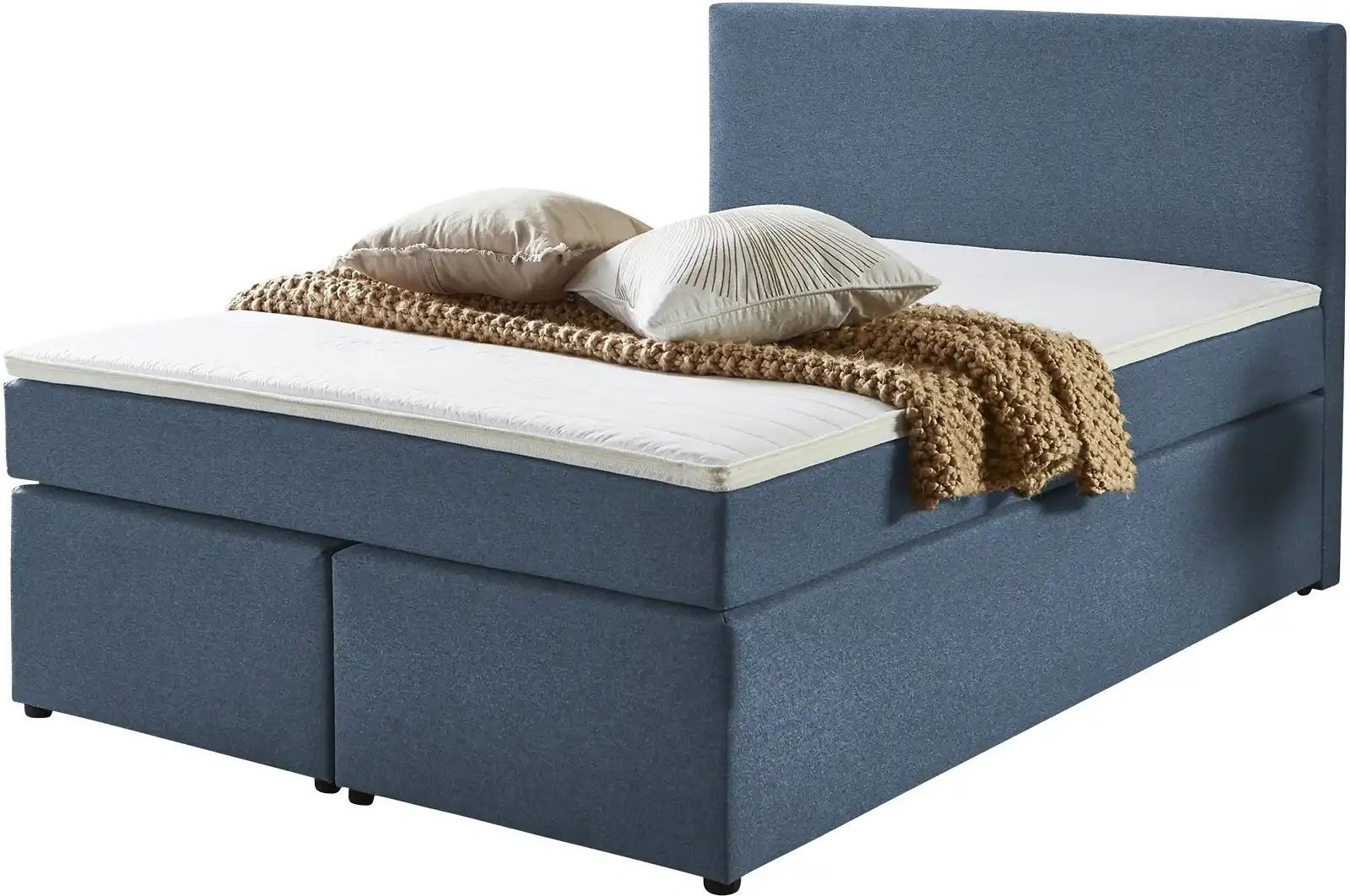 Boxspringbett Ashbourne ¦ blau ¦ Maße (cm): B: 140 H: 105 Betten > Boxspringbetten - Höffner