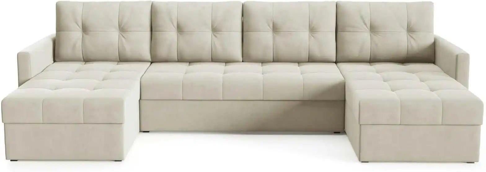 Wohnlandschaft Olivia ¦ beige ¦ Maße (cm): B: 301 H: 86 Polstermöbel > Sofas > Schlafsofas - Höffner