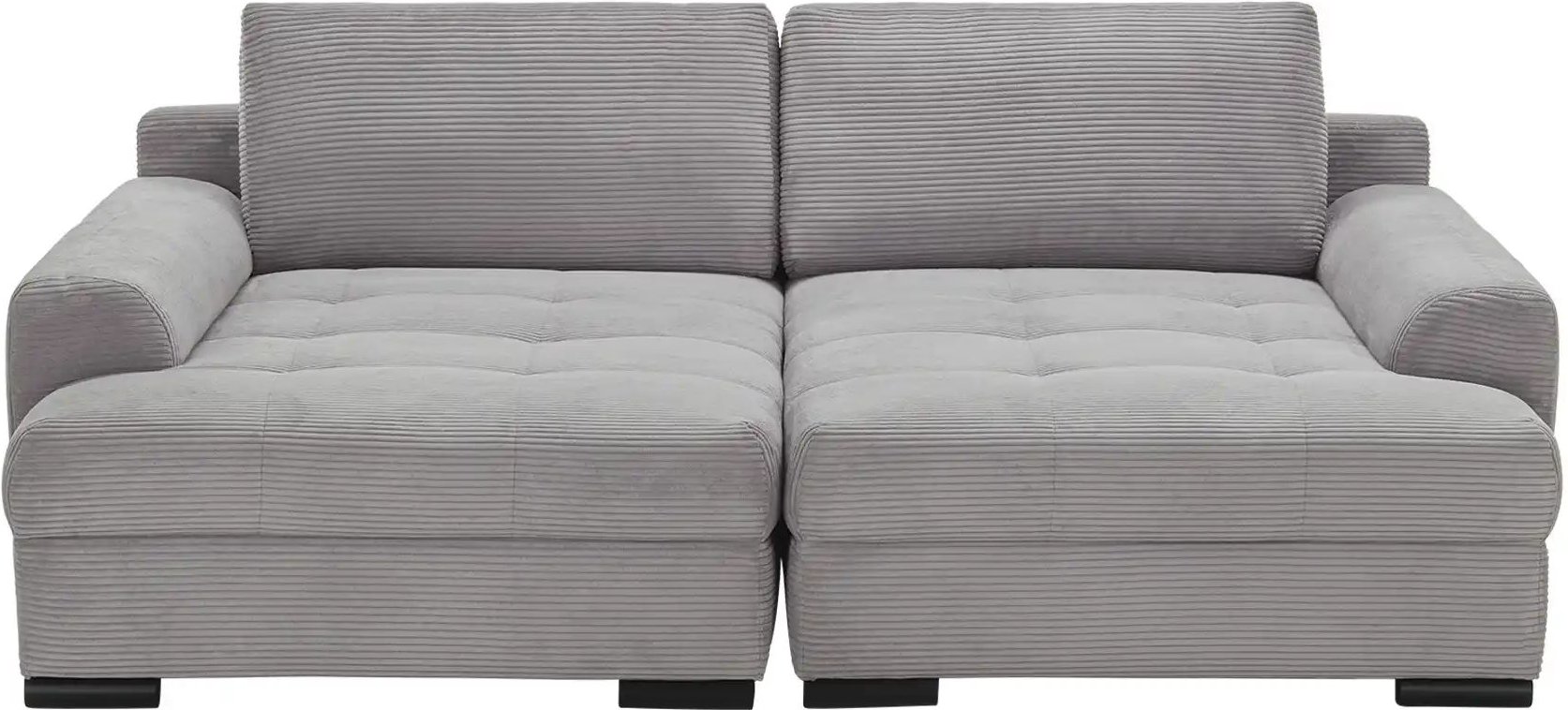 Thumbnail - bobb Doppelrecamiere Soumia ¦ grau ¦ Maße (cm): B: 240 H: 91 T: 181.0 Polstermöbel > Sofas > 2-Sitzer - Höffner