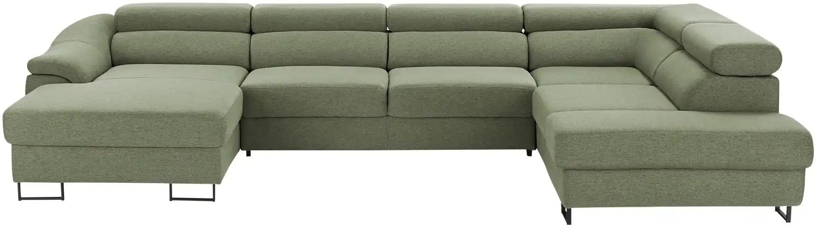 switch Ecksofa Lavos ¦ grün ¦ Maße (cm): B: 346 H: 85 T: 221.0 Polstermöbel > Sofas > Wohnlandschaften - Höffner