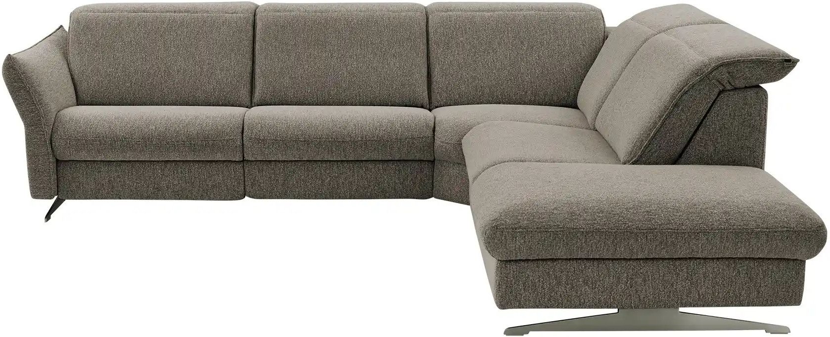 Hukla Ecksofa Mikrofaser Michelle ¦ grau ¦ Maße (cm): B: 292 H: 99 T: 258.0 Polstermöbel > Sofas > Ecksofas - Höffner