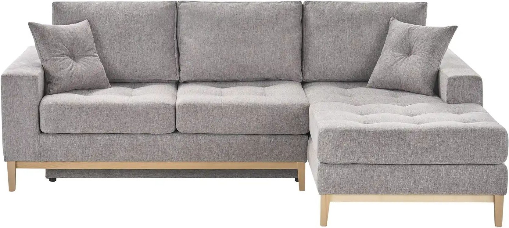 smart Ecksofa Vivien ¦ grau ¦ Maße (cm): B: 242 H: 90 T: 173.0 Polstermöbel > Sofas > 3-Sitzer - Höffner