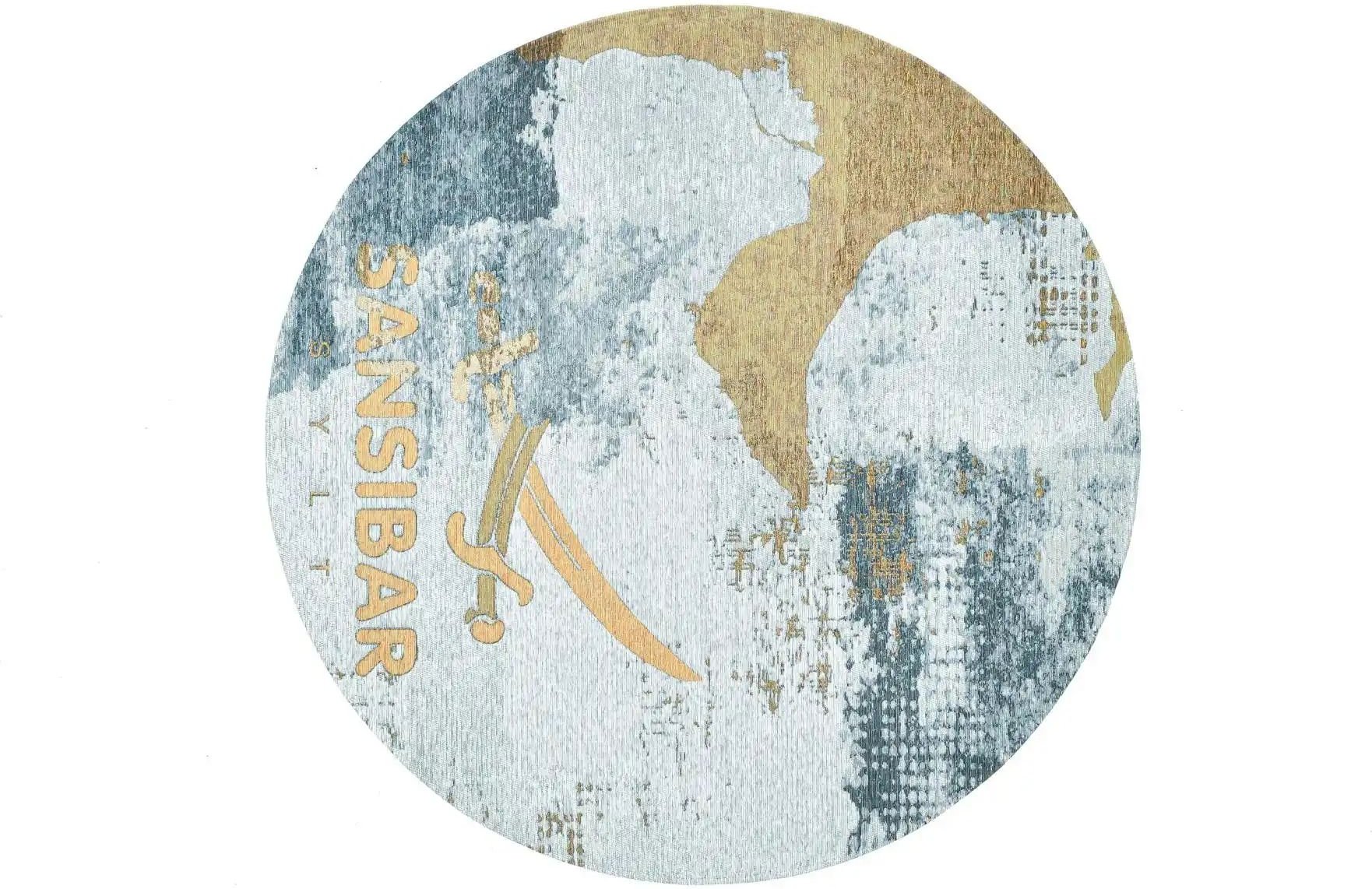 SANSIBAR Sylt Webteppich Keitum ¦ gold ¦ Synthetische Fasern ¦ Maße (cm): B: 100 H: 0,3 Teppiche > Wohnteppiche - Höffn...