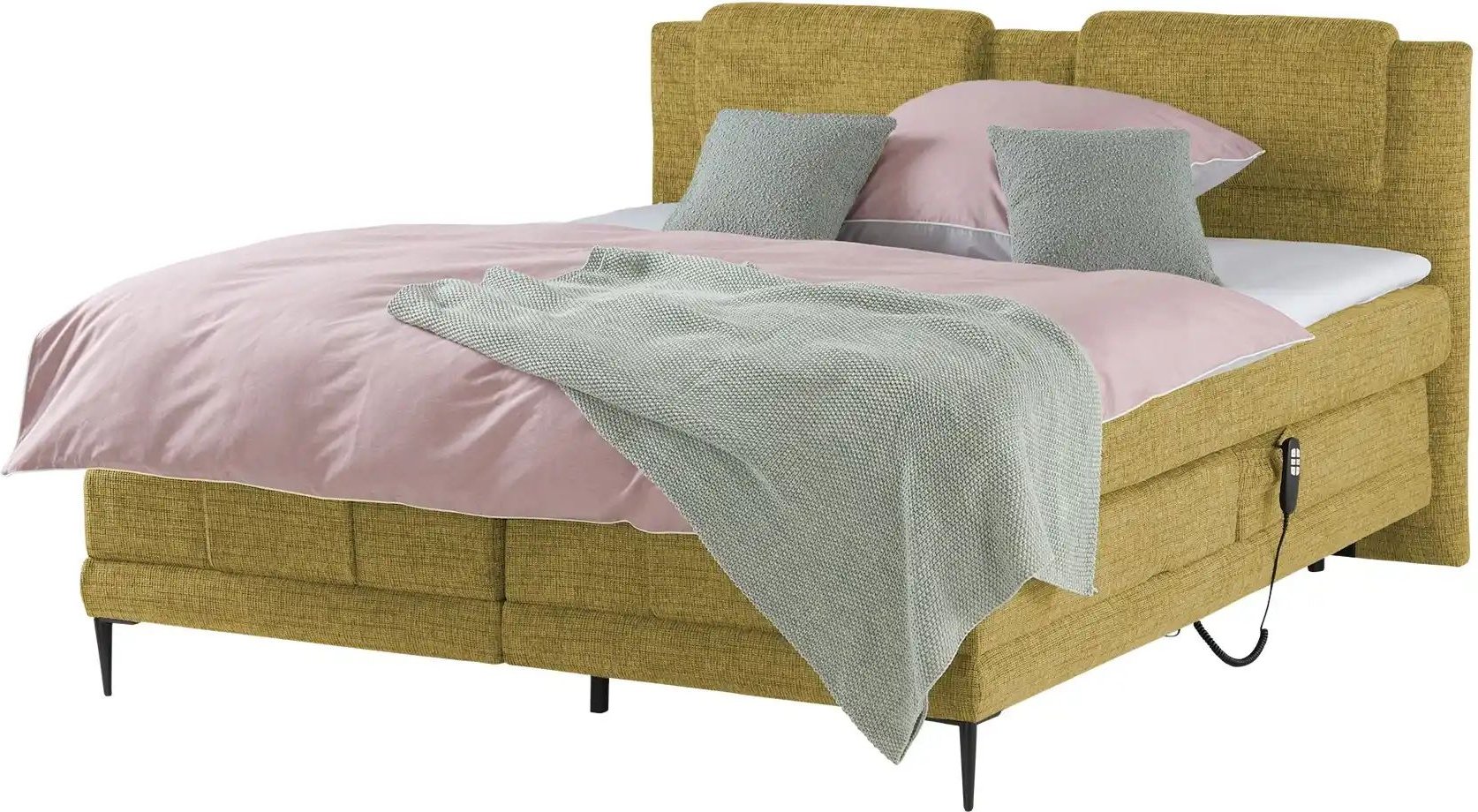 switch Motor-Boxspringbett Wave ¦ gelb ¦ Maße (cm): B: 170 H: 111 Betten > Boxspringbetten - Höffner