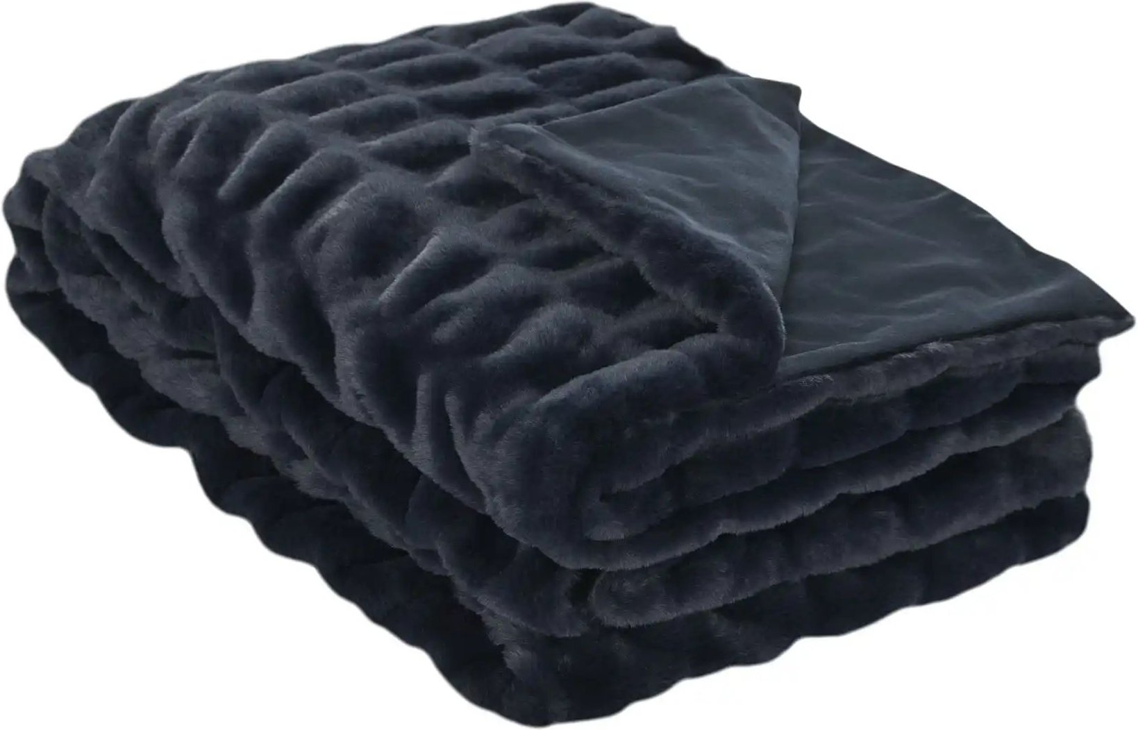 HOME STORY Felldecke Mila ¦ blau ¦ Synthetik ¦ Maße (cm): B: 150 Weihnachten - Höffner