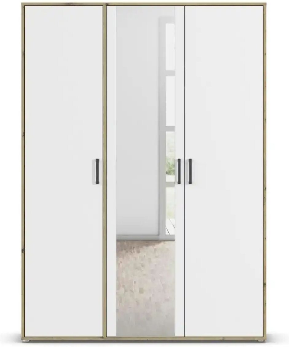 Drehtürenschrank Yarm ¦ braun ¦ Maße (cm): B: 140 H: 194 Schränke > Kleiderschränke > Drehtürenschränke - Höffner