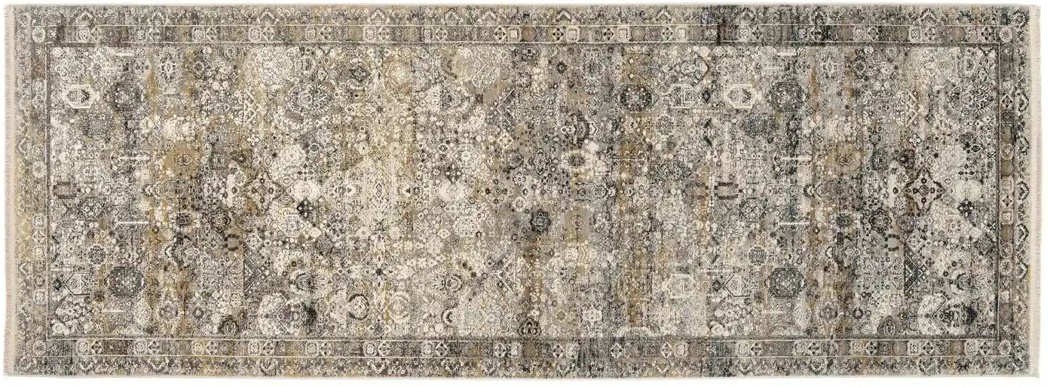 Teppich ¦ grau ¦ Viskose ¦ Maße (cm): B: 80 H: 0,8 Teppiche > Läufer - Höffner