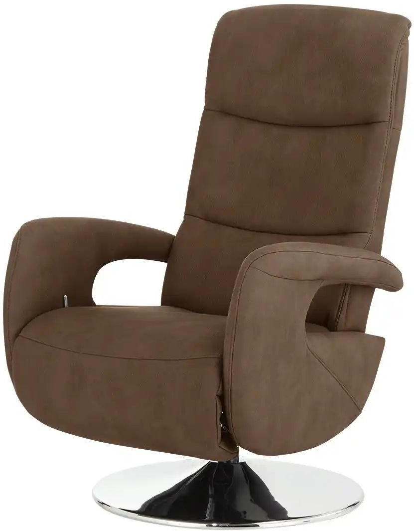 Thumbnail - meinSofa Sessel mit Relaxfunktion Franzi-S ¦ braun ¦ Maße (cm): B: 71 H: 110 T: 83.0 Polstermöbel > Sessel > Fernsehsess...