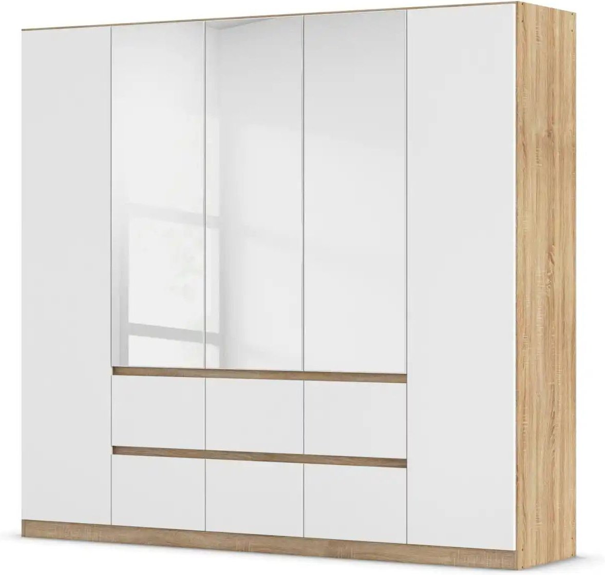 Drehtürenschrank Wigan ¦ braun ¦ Maße (cm): B: 226 H: 210 Schränke > Kleiderschränke > Drehtürenschränke - Höffner