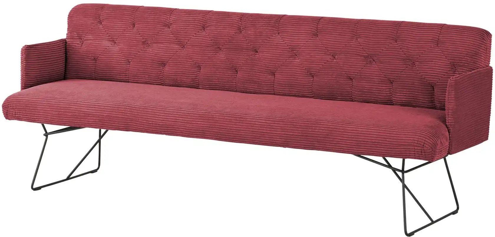 Jette Home Polsterbank Salo ¦ rot ¦ Maße (cm): B: 246 H: 85 T: 69.0 Bänke > Einzelbänke - Höffner