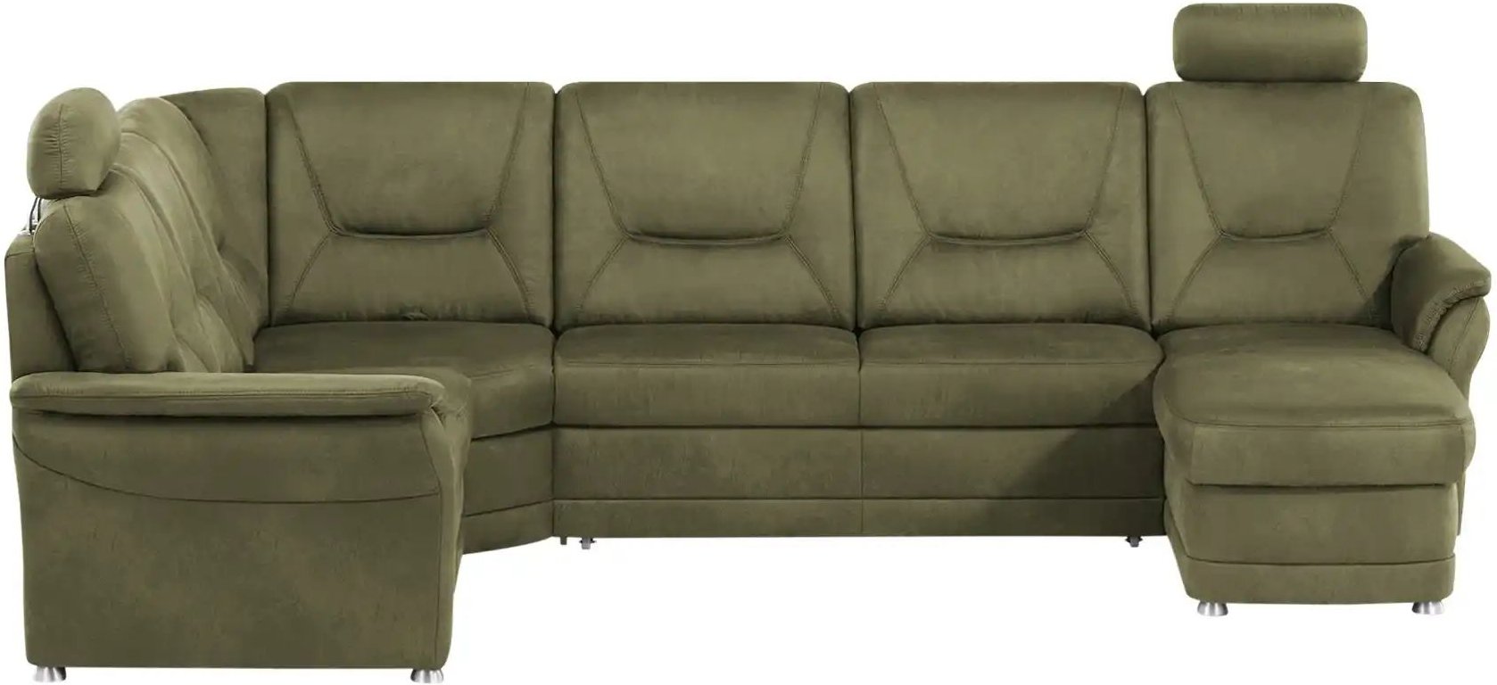 meinSofa Wohnlandschaft aus Mikrofaser Edda ¦ grün ¦ Maße (cm): B: 309 H: 96 T: 227.0 Polstermöbel > Sofas > Schlafsofas...