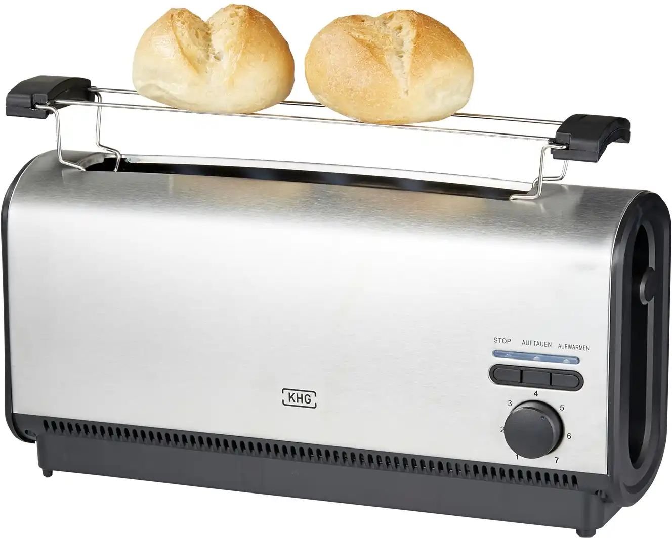 Thumbnail - KHG Langschlitztoaster TO-901LS (E) ¦ silber ¦ Kunststoff,Metall ¦ Maße (cm): B: 36,2 H: 18,4 T: 11.7 Elektrokleingerät...
