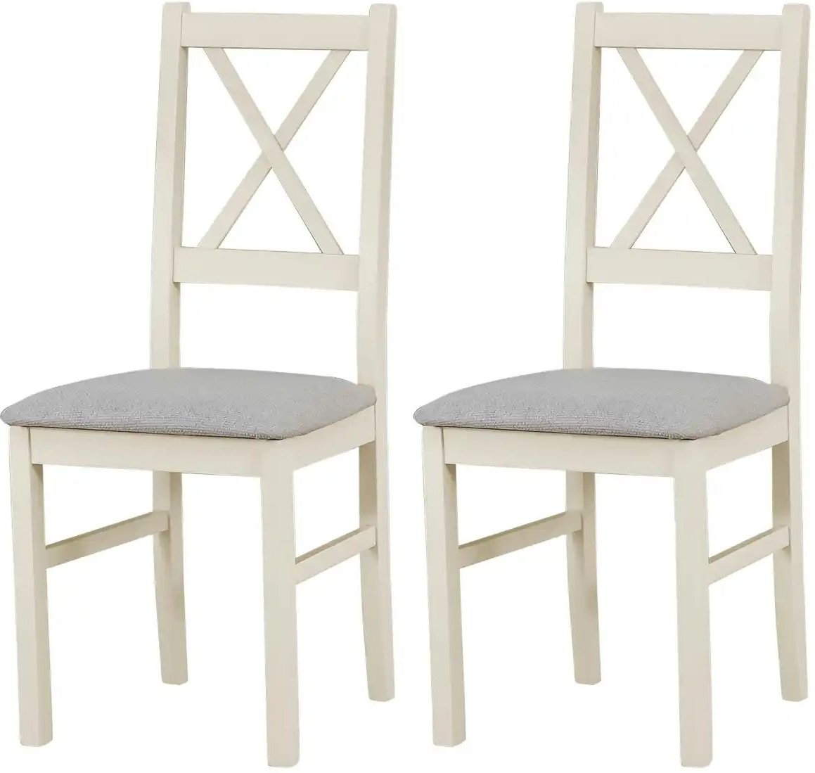 Thumbnail - Esszimmerstuhl 2er-Set ¦ creme ¦ Maße (cm): B: 43 H: 94 Stühle > Küchenstühle > Polster Küchenstühle - Höffner