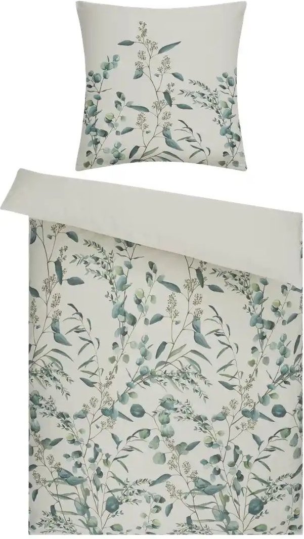 Como Green Satin Bettwäsche Eucalyptus ¦ grün ¦ Maße (cm): B: 135 Bettwaren > Bettwäsche > Bettwäsche ganzjährig - Höff...