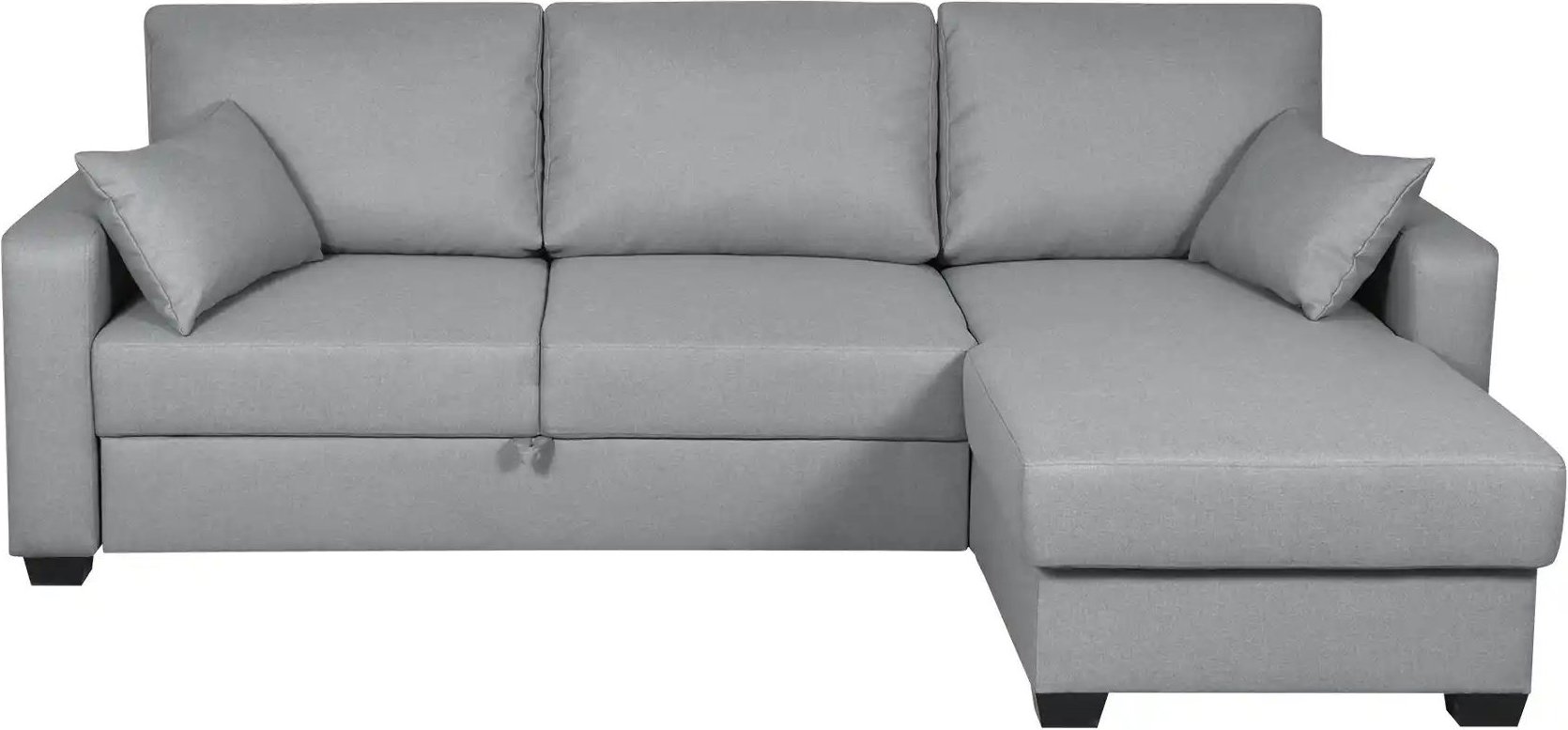 Thumbnail - Ecksofa mit Schlaffunktion Asti ¦ grau ¦ Maße (cm): B: 241 H: 86 T: 162.0 Polstermöbel > Sofas > 3-Sitzer - Höffner